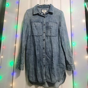 Denim Button Down Dress